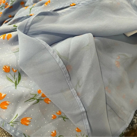 Zara Blue Floral Dress - Picture 10 of 11